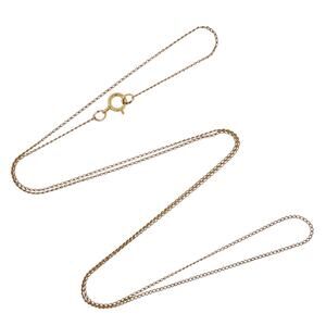 Vintage 1/20 14K Yellow Gold Filled Curb Link Chain Necklace 21.5"